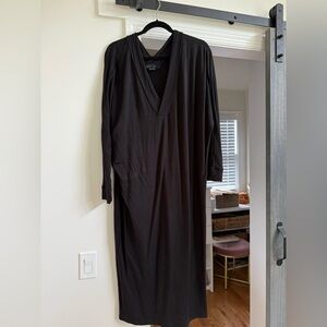 Hatch Black V-Neck Sheath Dress